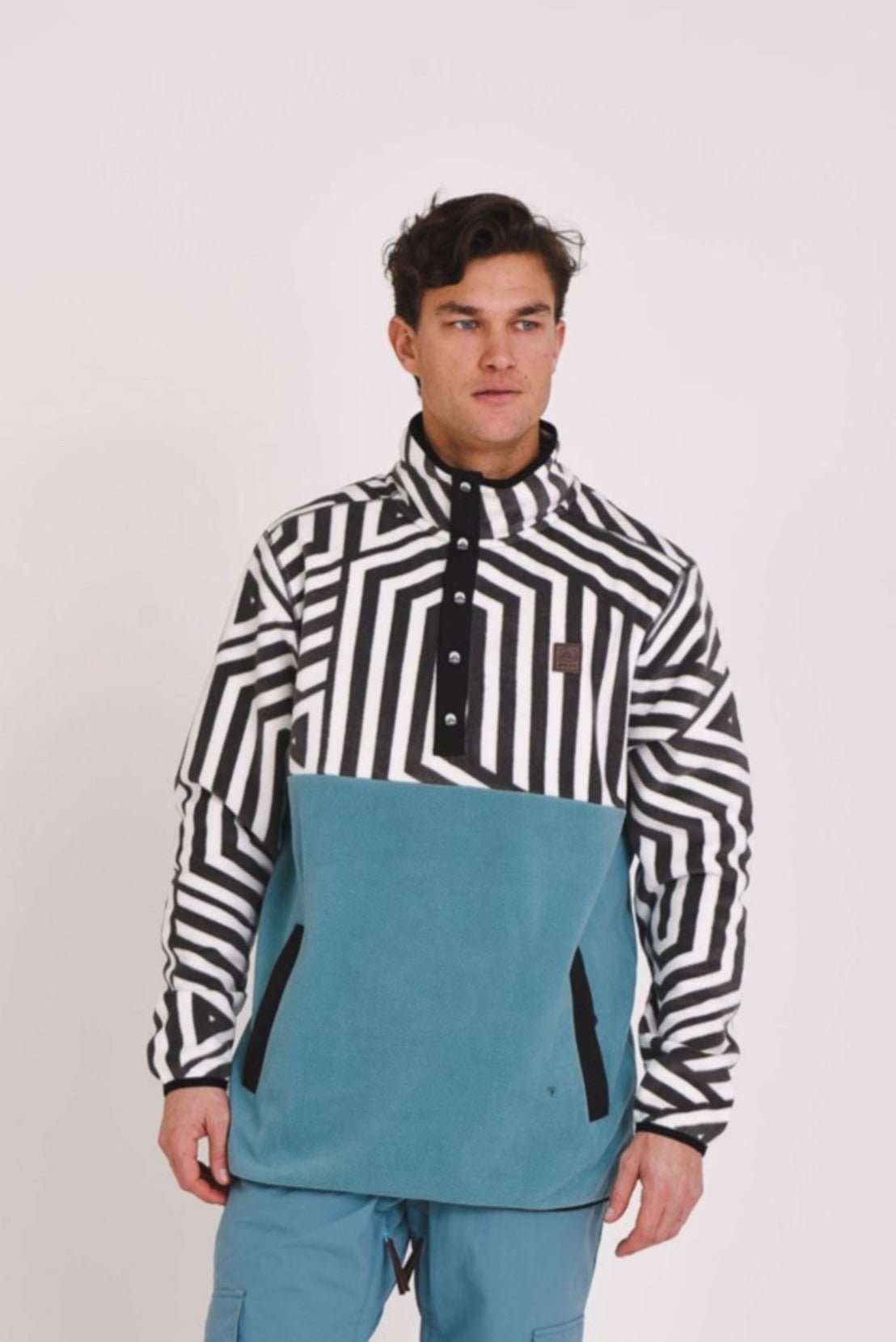 Polaire Fall Line Teal - Homme