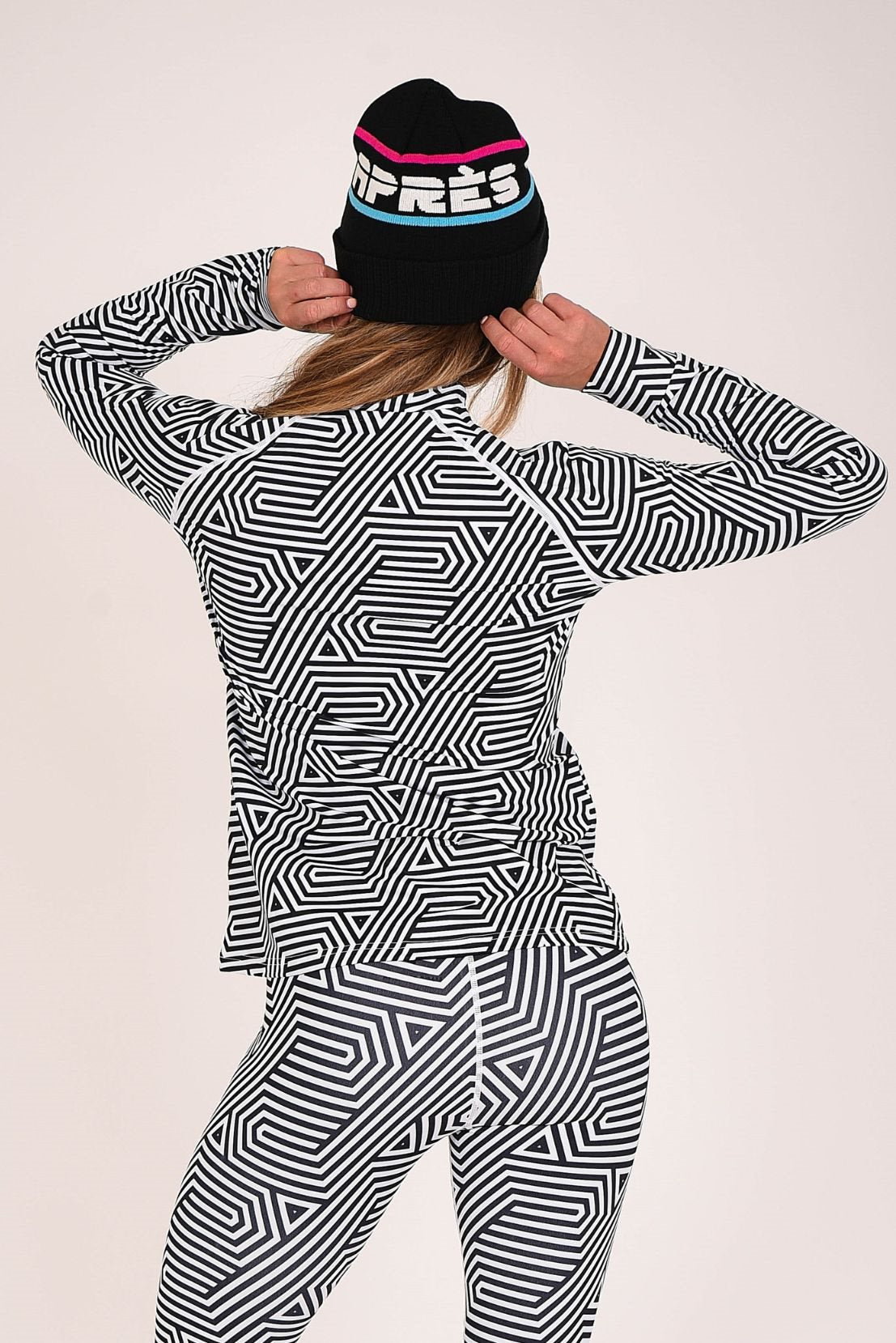 Haut de base Fall Line noir et blanc pour femme