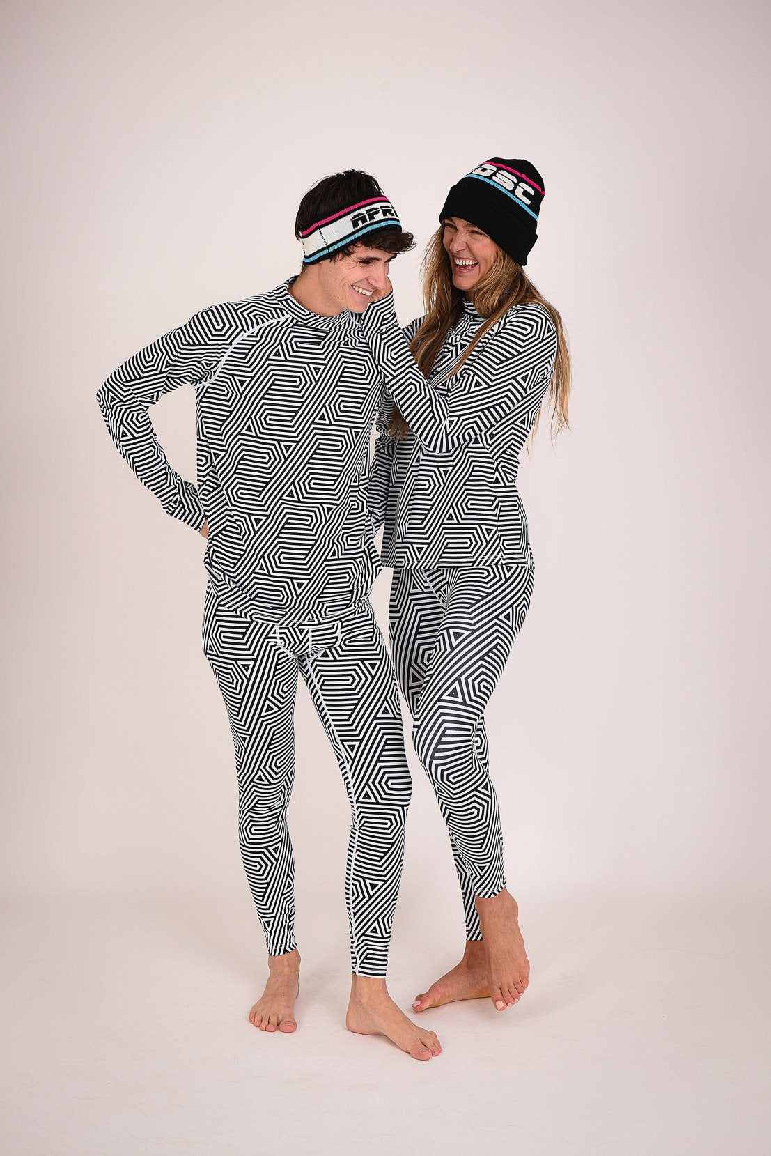 Haut de base Fall Line noir et blanc pour femme