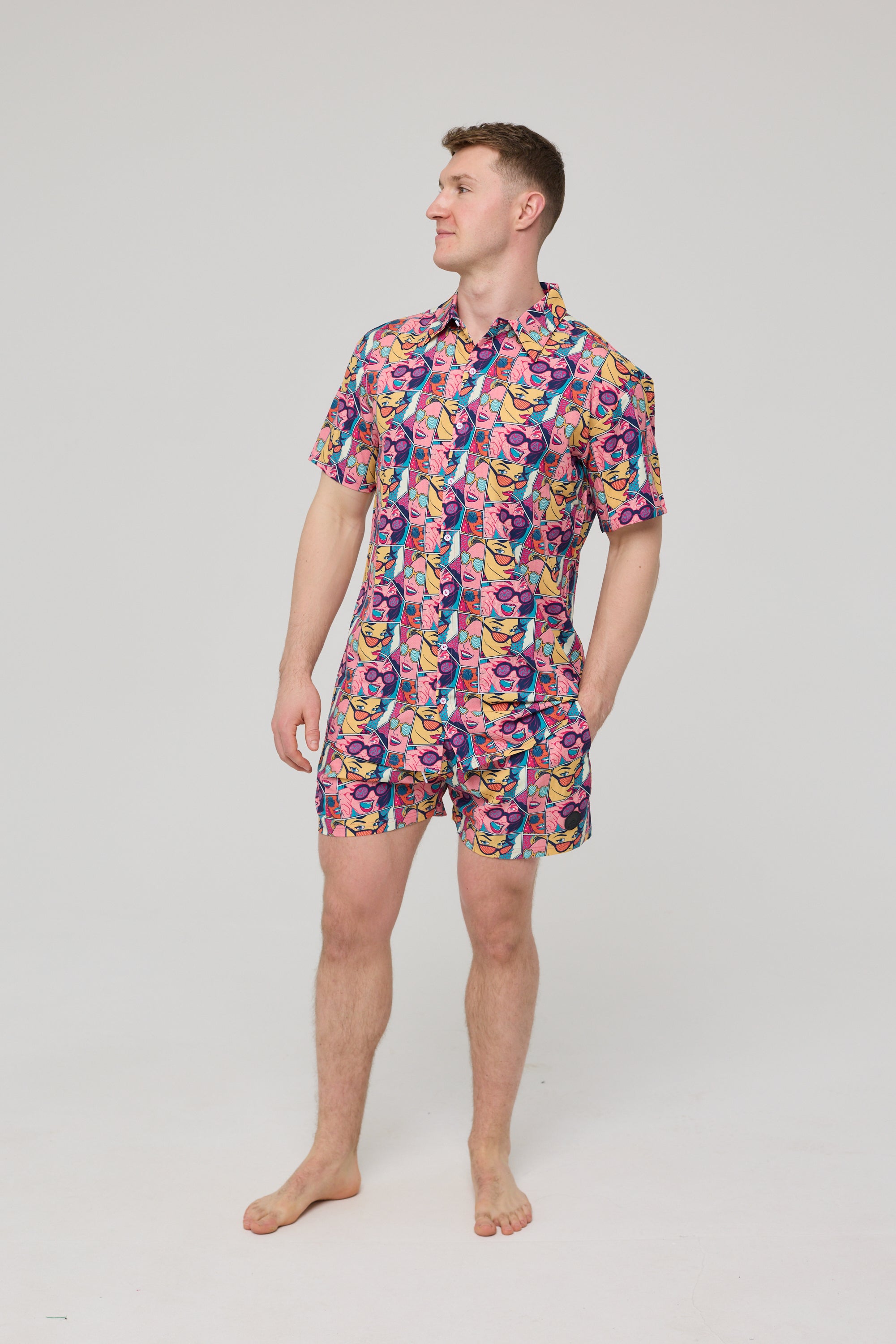 Comic Book Candy Men's Short Sleeve Shirt