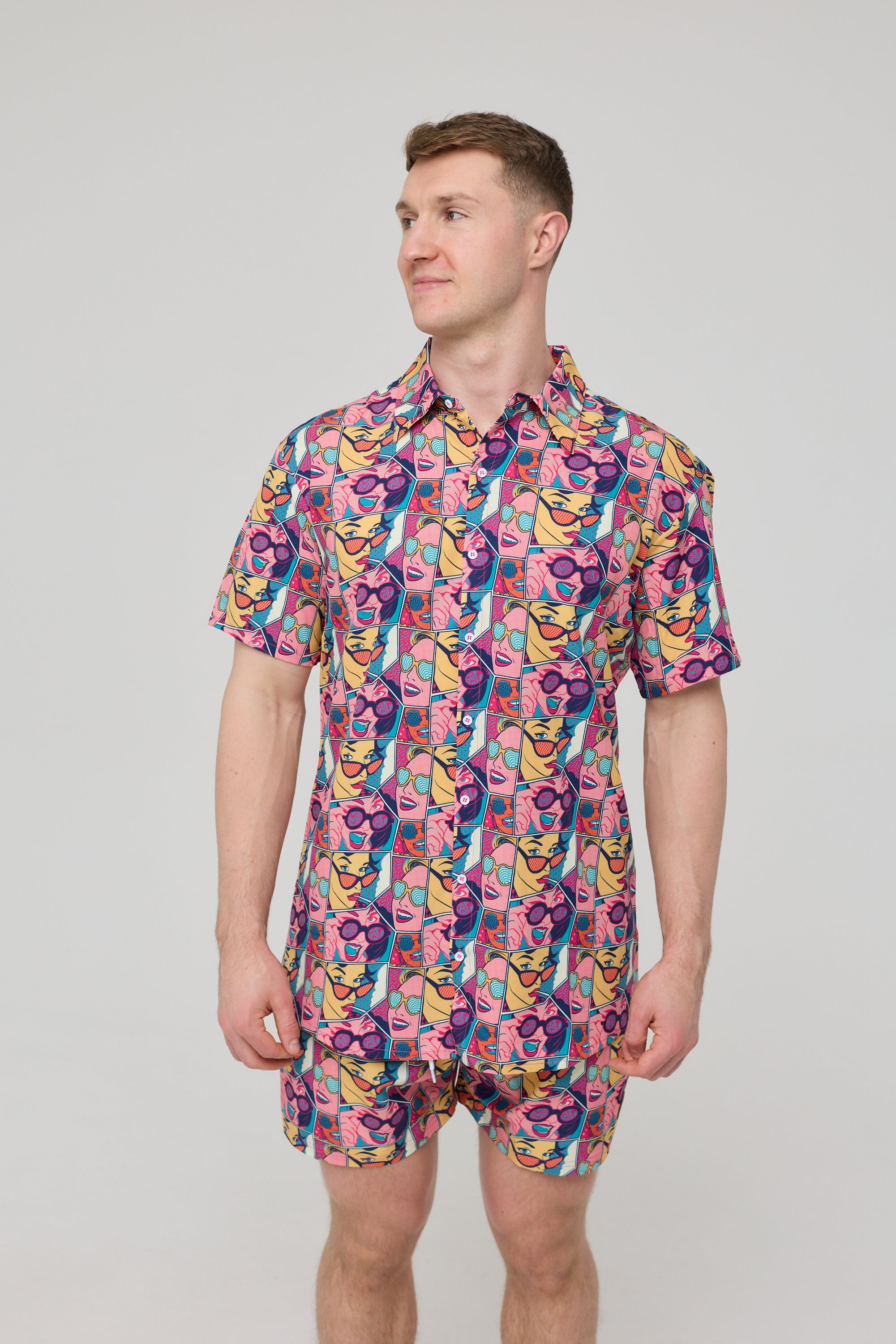 Comic Book Candy Men's Short Sleeve Shirt