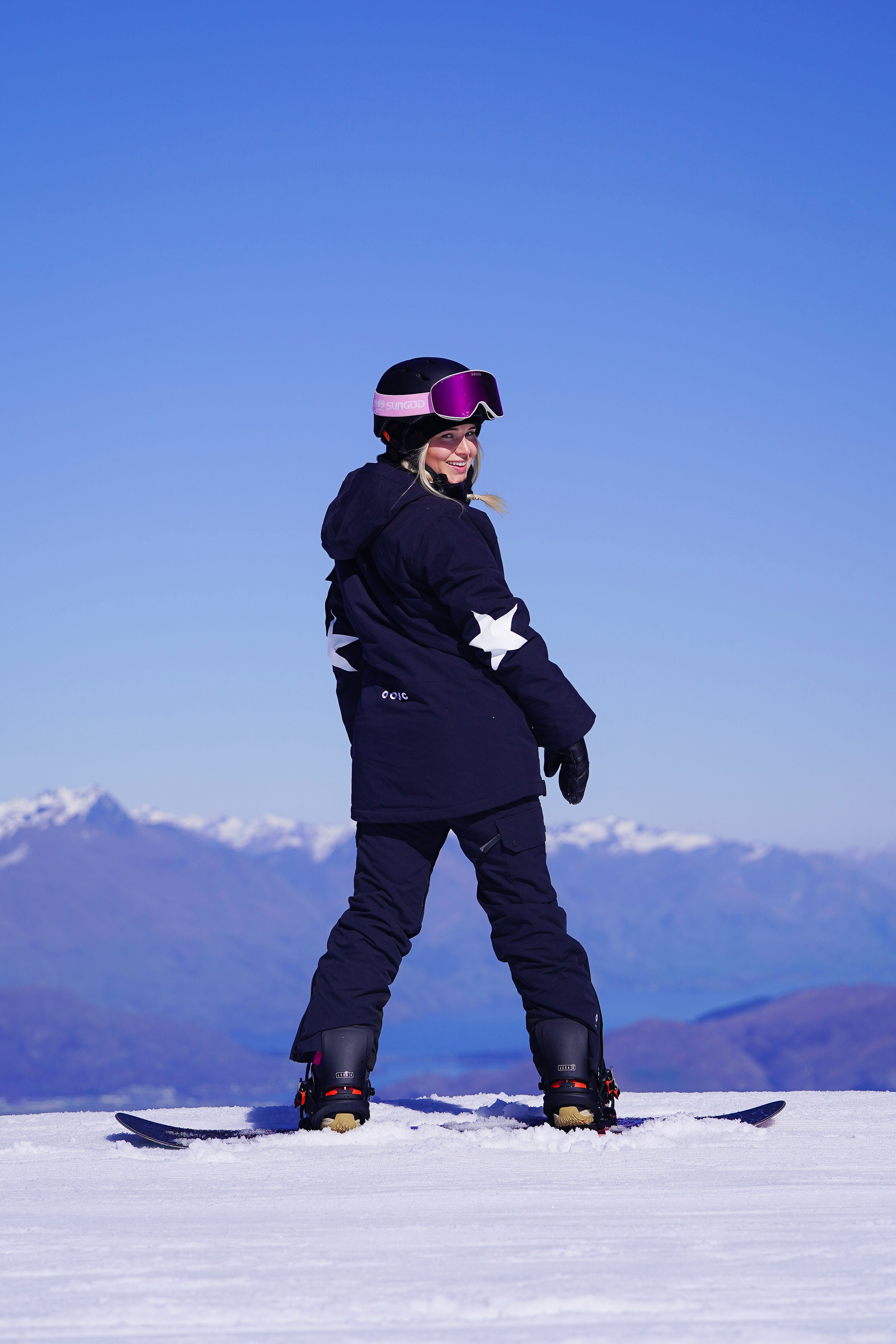 Veste de ski et de snowboard Yeh Girl - Katie Ormerod Black Stars Signature line