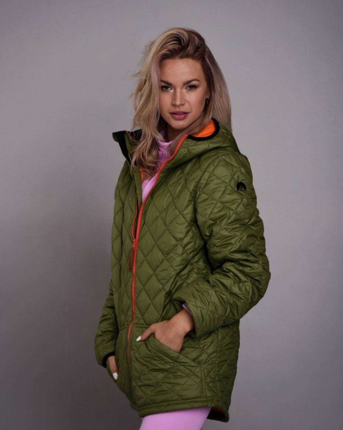 green insulated jacket