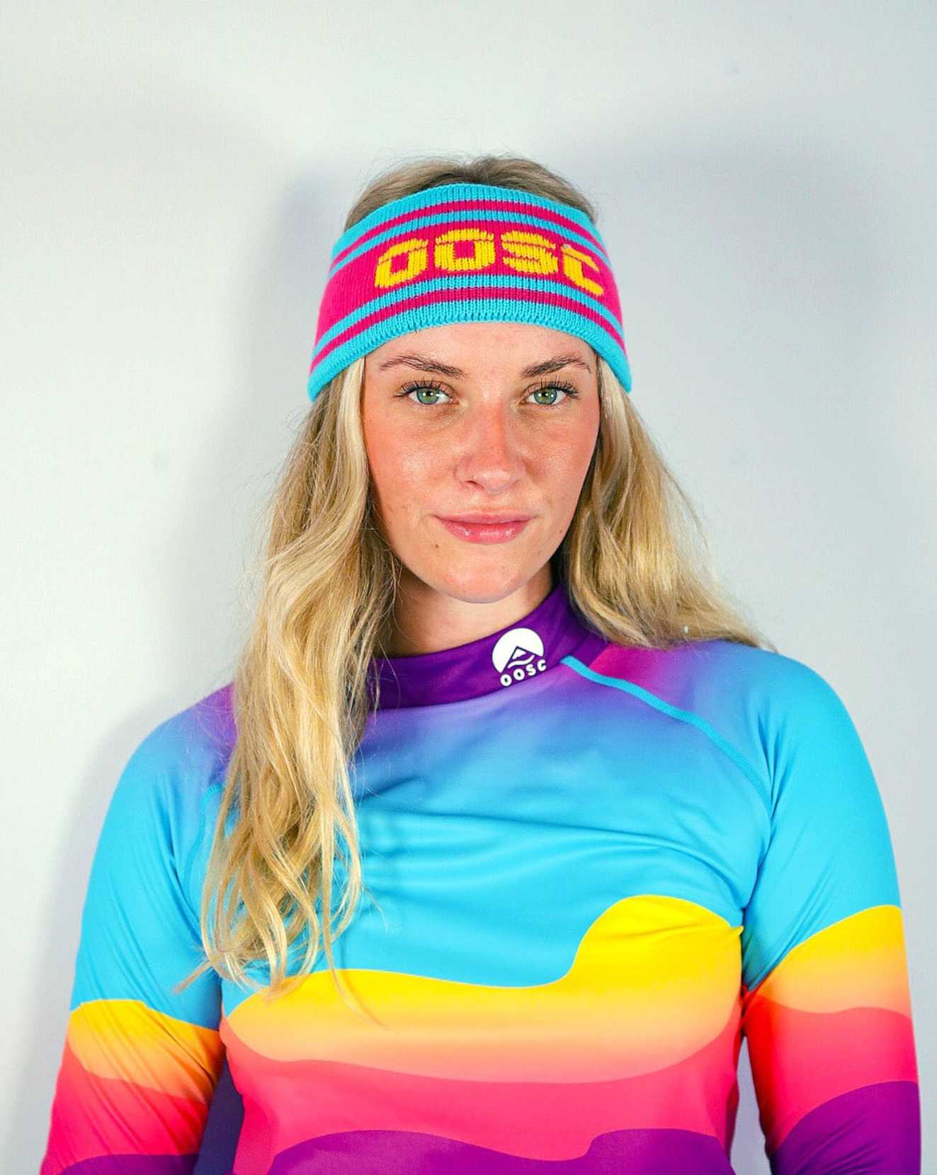 OOSC Après-Stirnband – Blau, Pink, Gelb