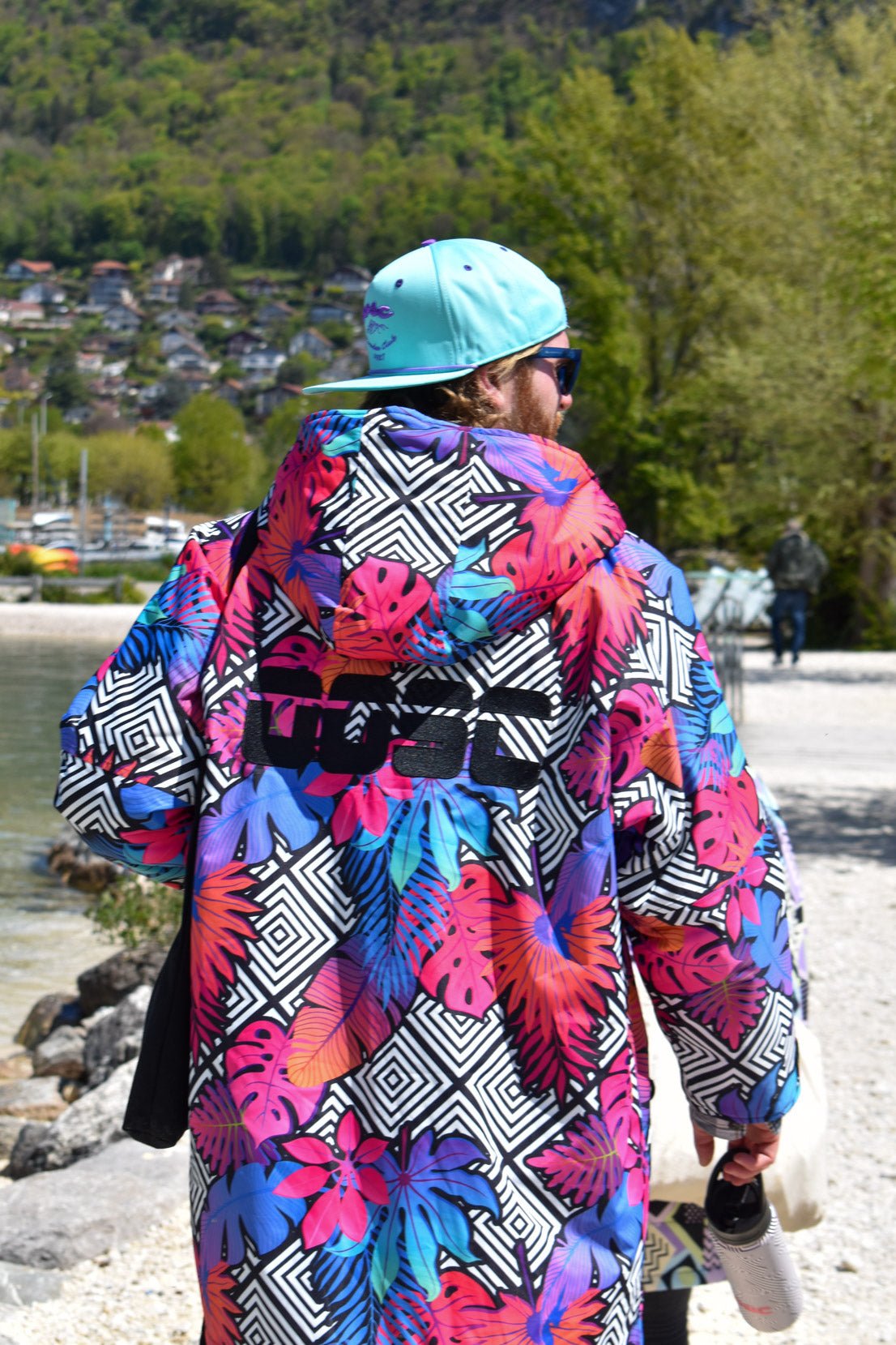 BIGPOPPA Recycelter Wickelmantel mit Sherpa-Futter – Herren