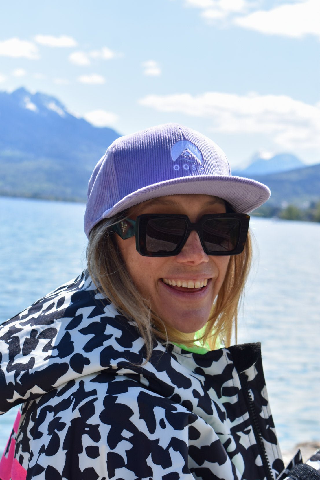 Klassische Cordmütze - Flieder