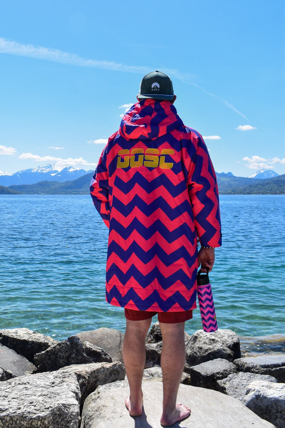 Fresh Prince – Recycelter Wickelmantel mit Sherpa-Futter – Herren