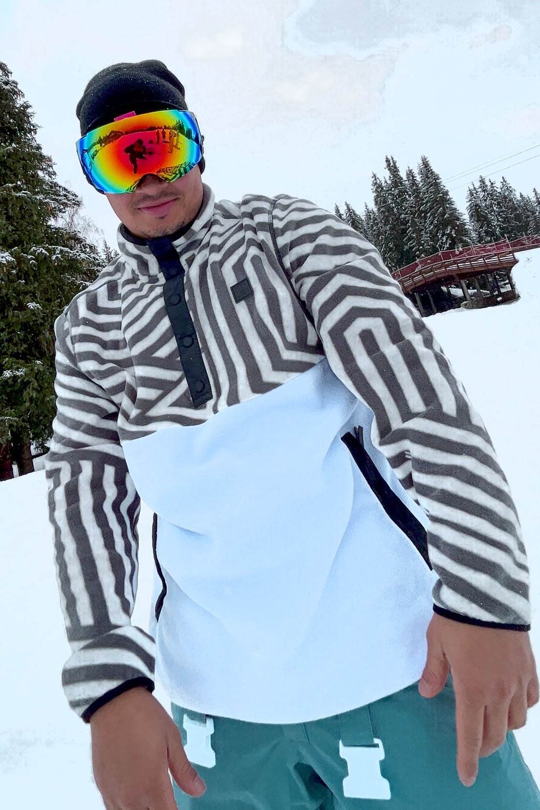 Polaire Fall Line Bleu bébé - Homme