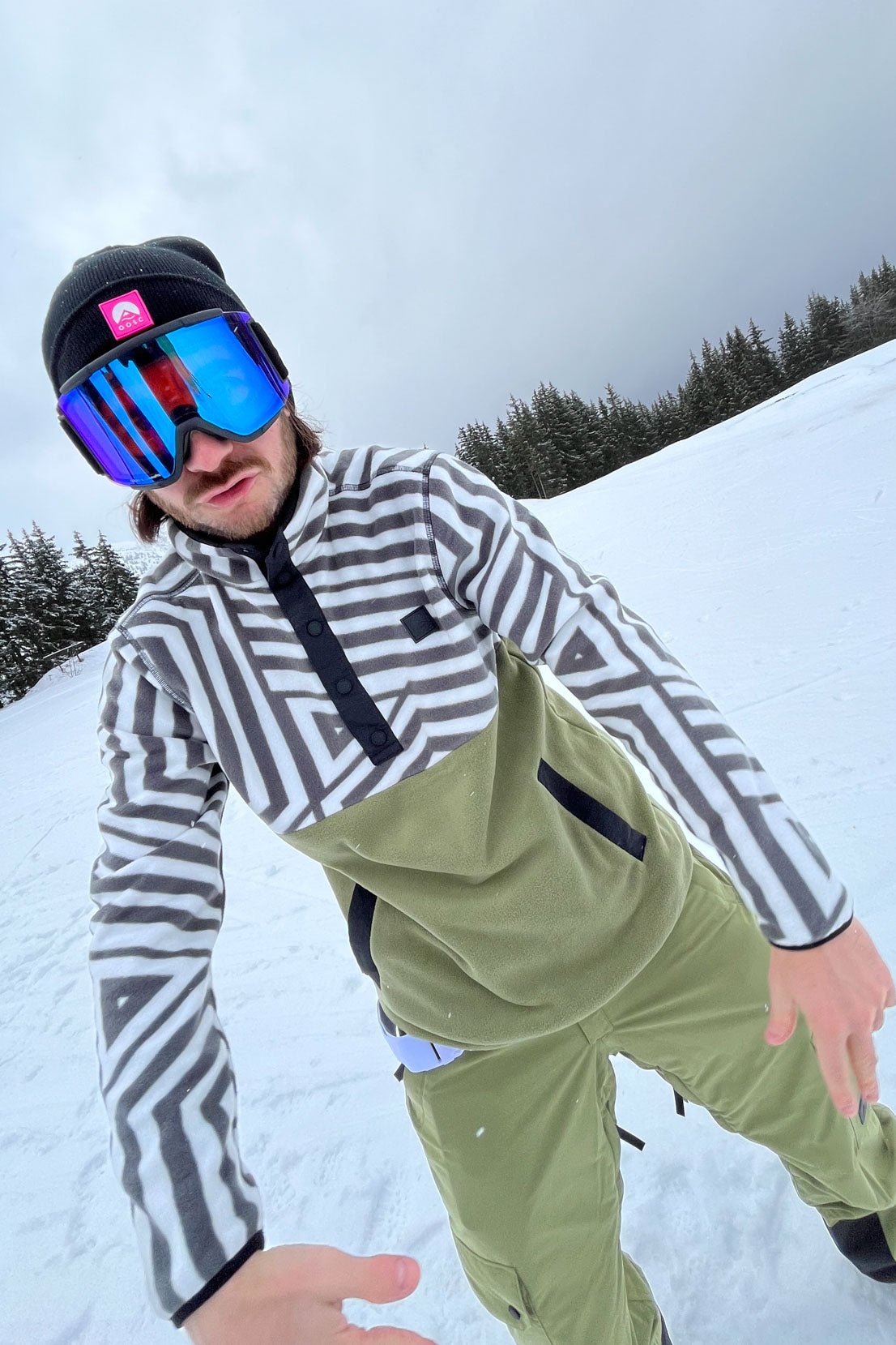 Polaire Fall Line Kaki - Homme