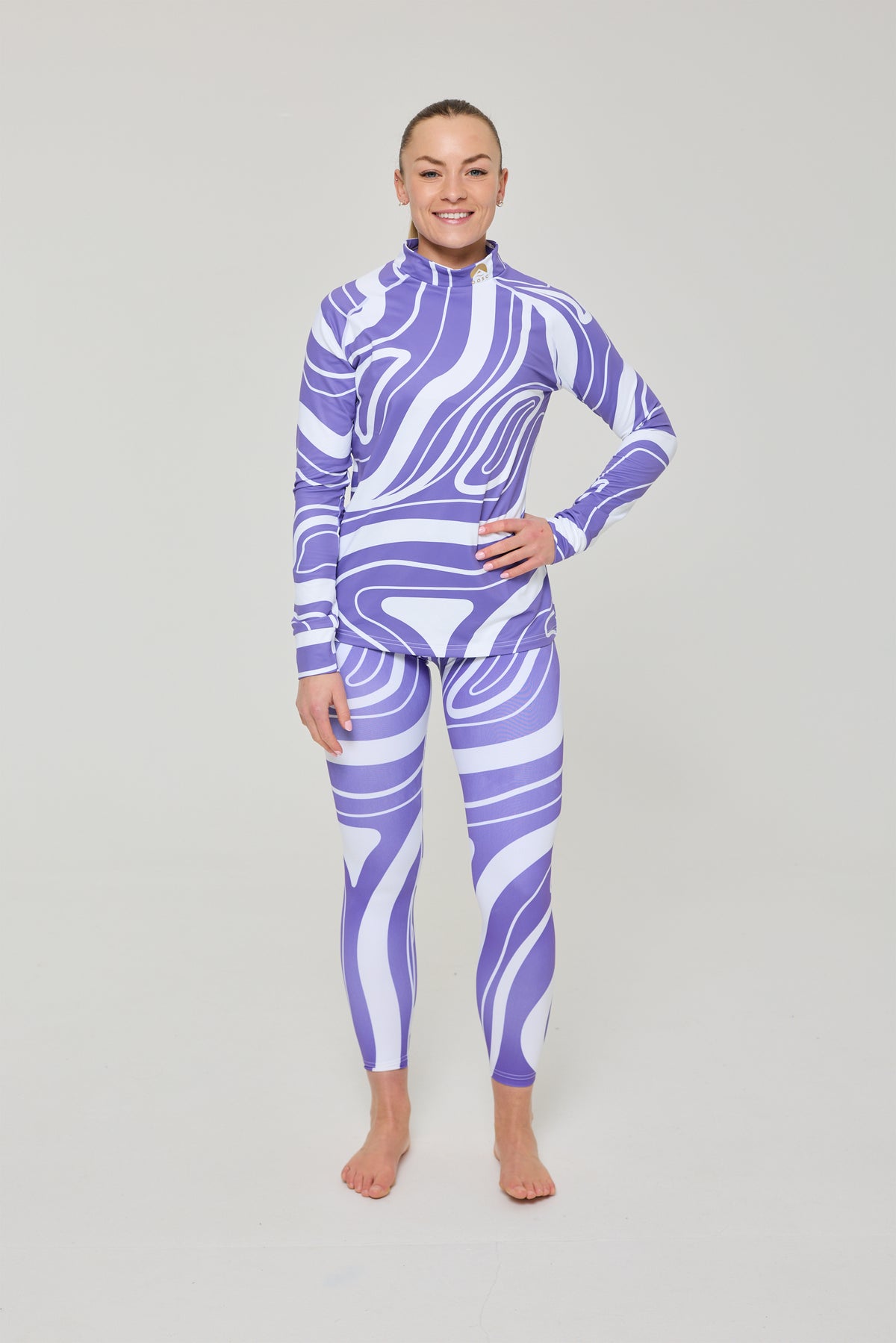 Purple Swirl Women's Baselayer Top
