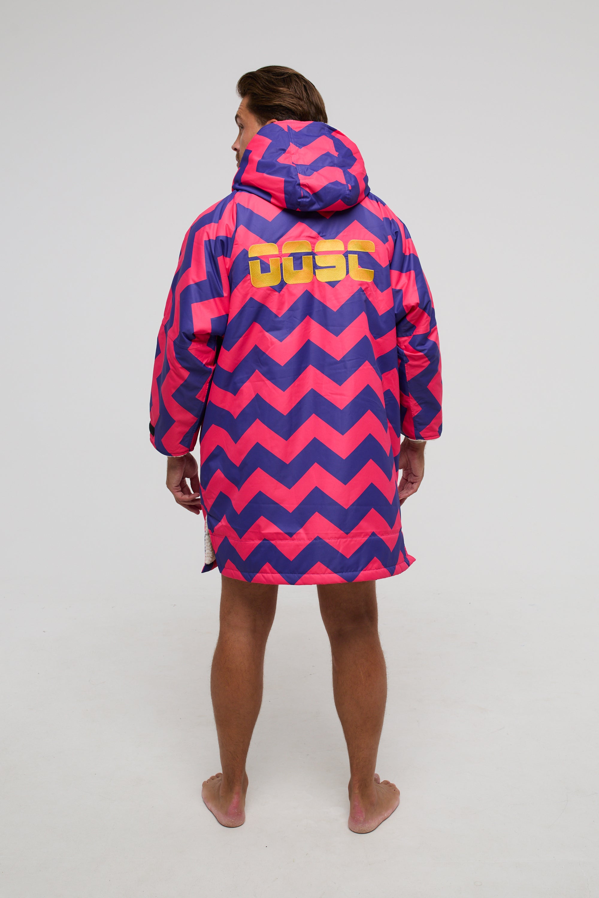 Fresh Prince – Recycelter Wickelmantel mit Sherpa-Futter – Herren