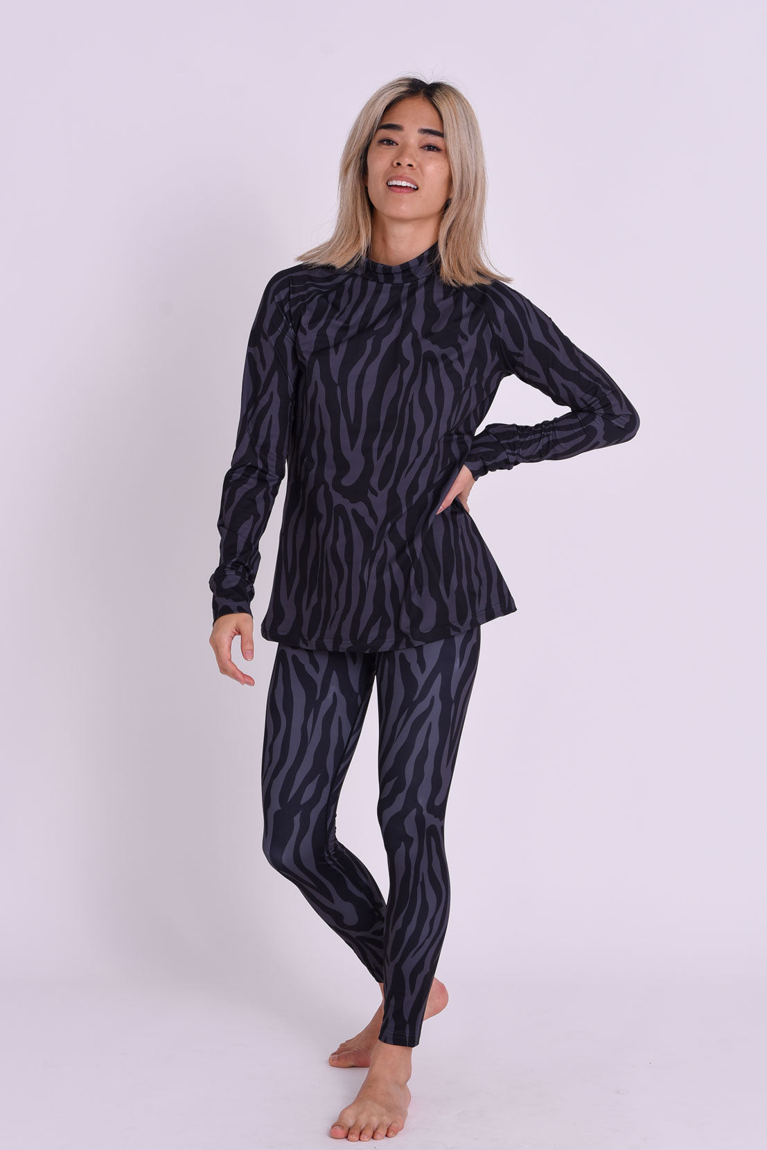 Baselayer-Oberteil - Black Tiger Damen