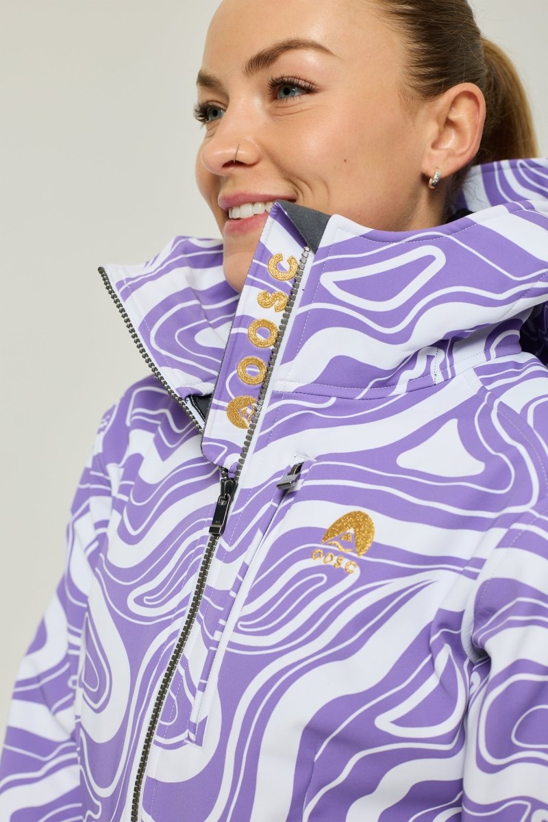 Amethyst Wave Ski Suit - OOSC Clothing