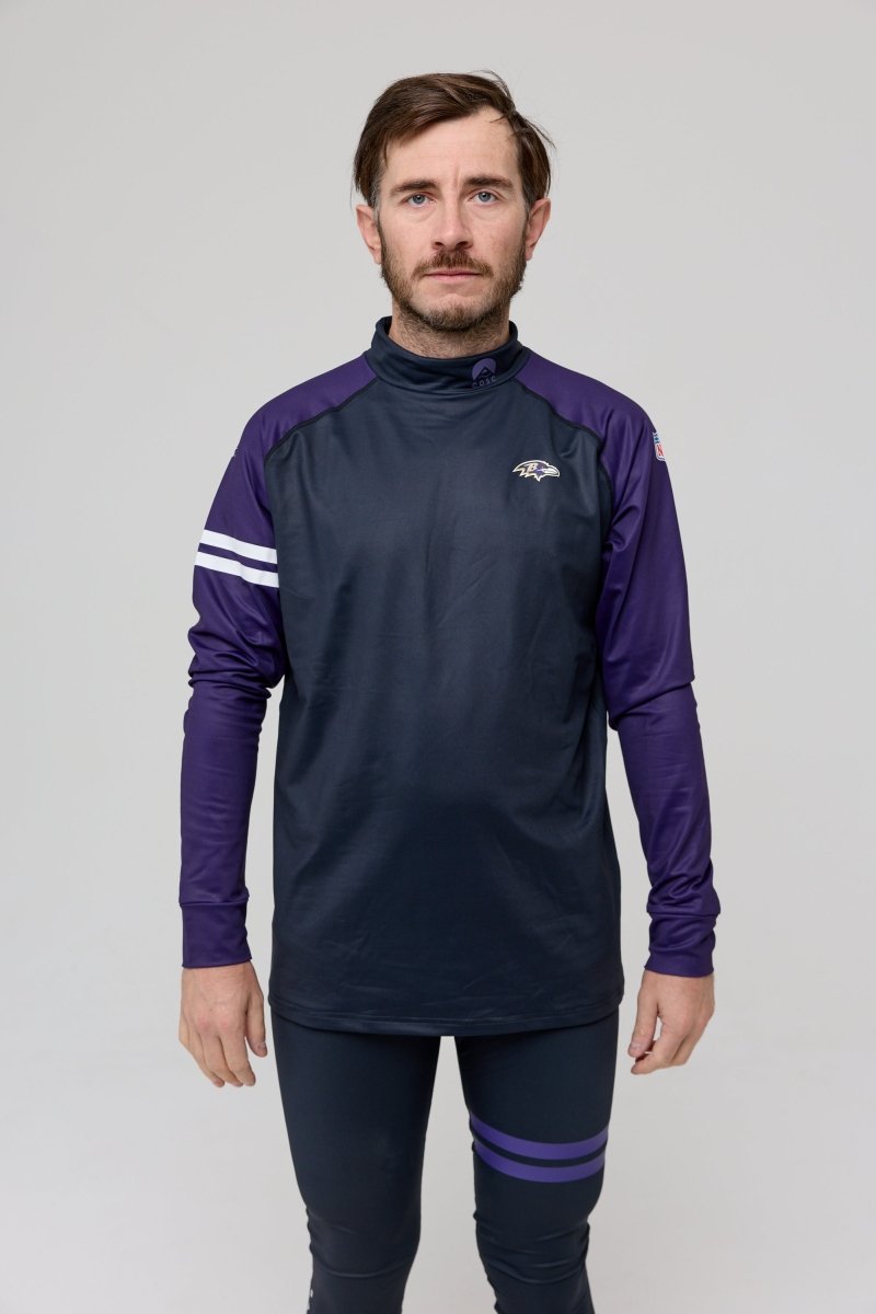 Men's Baltimore Ravens Baselayer Top | Ski Thermals - OOSC Clothing