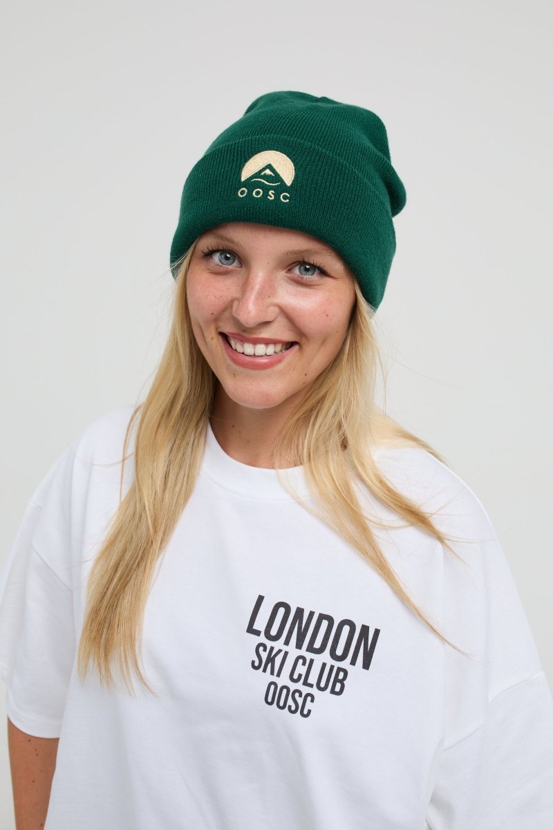 Dark green beanie hat online