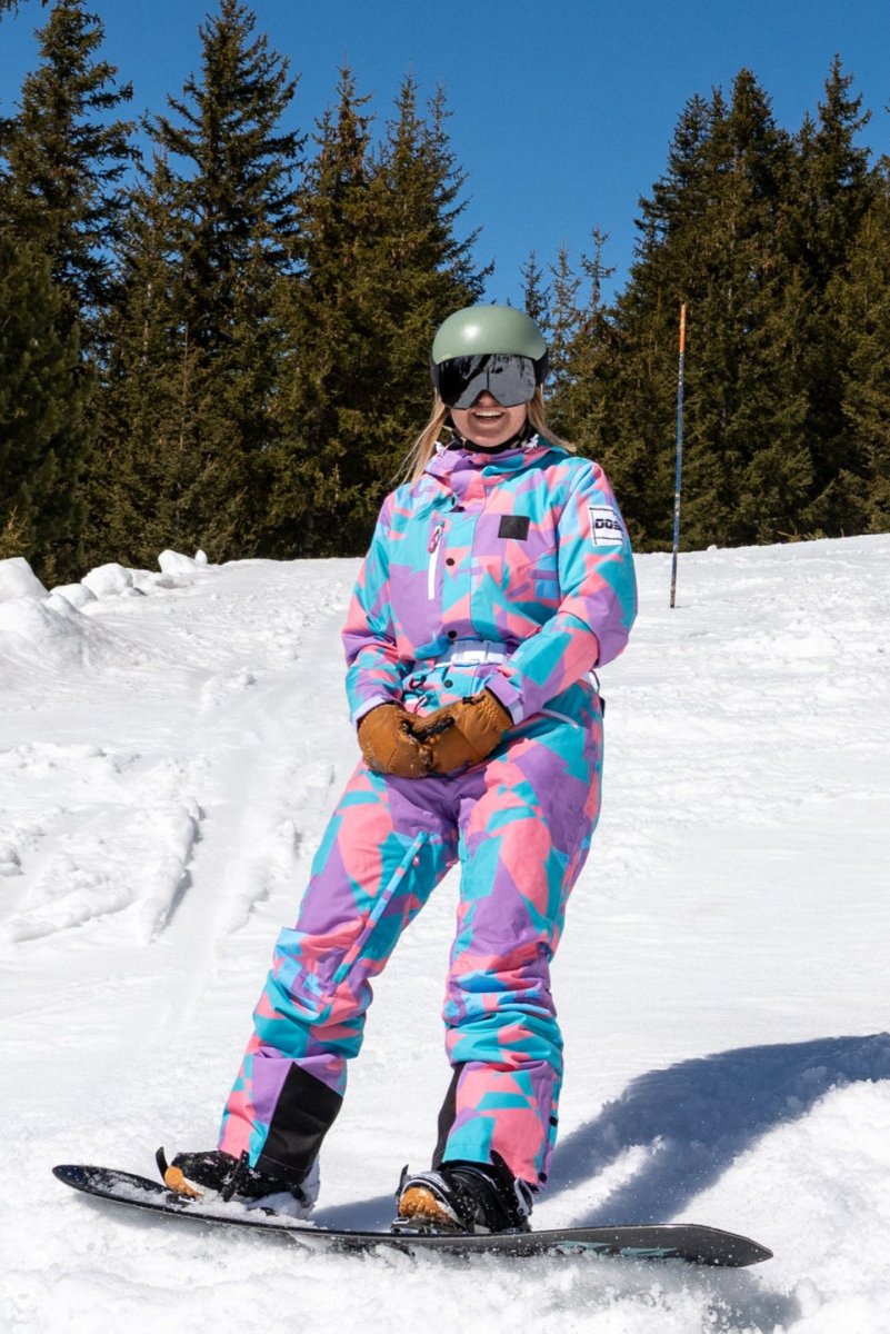 YEEFINE Women's One Piece Ski Suit Waterproof Snowsuits Snowboard Suits Slim Snow - View #13