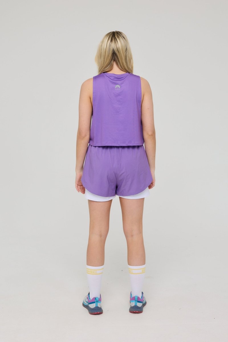 Elite 2 in 1 Running Shorts - Purple - OOSC Clothing