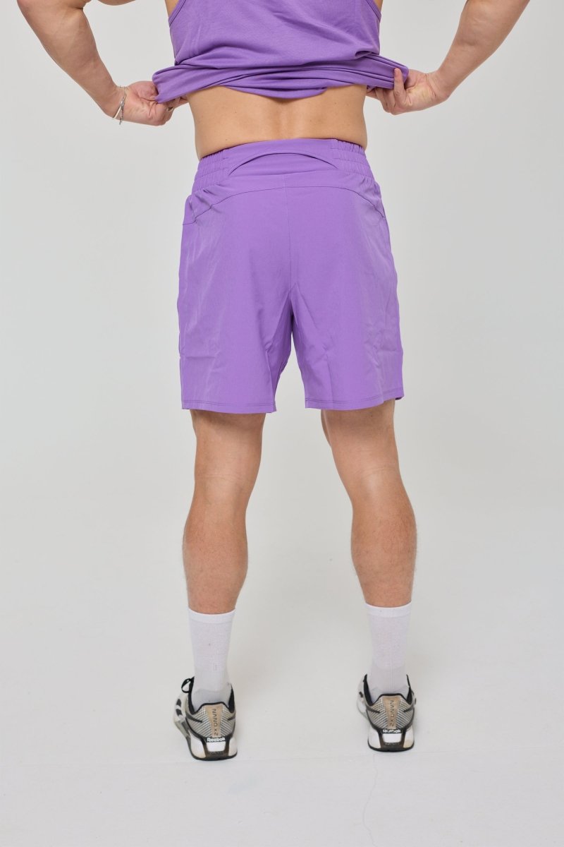 Elite Activewear Shorts - Purple - OOSC Clothing