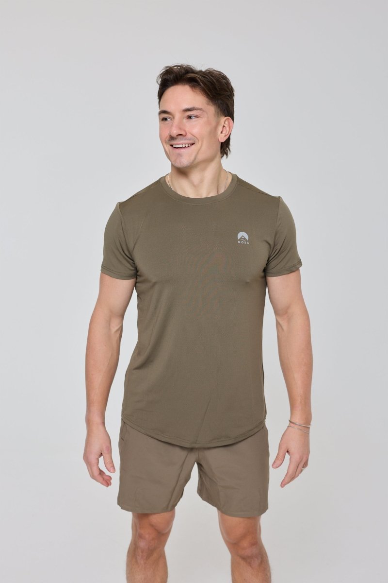 Elite Gym T-Shirt Khaki - Men's - OOSC Clothing