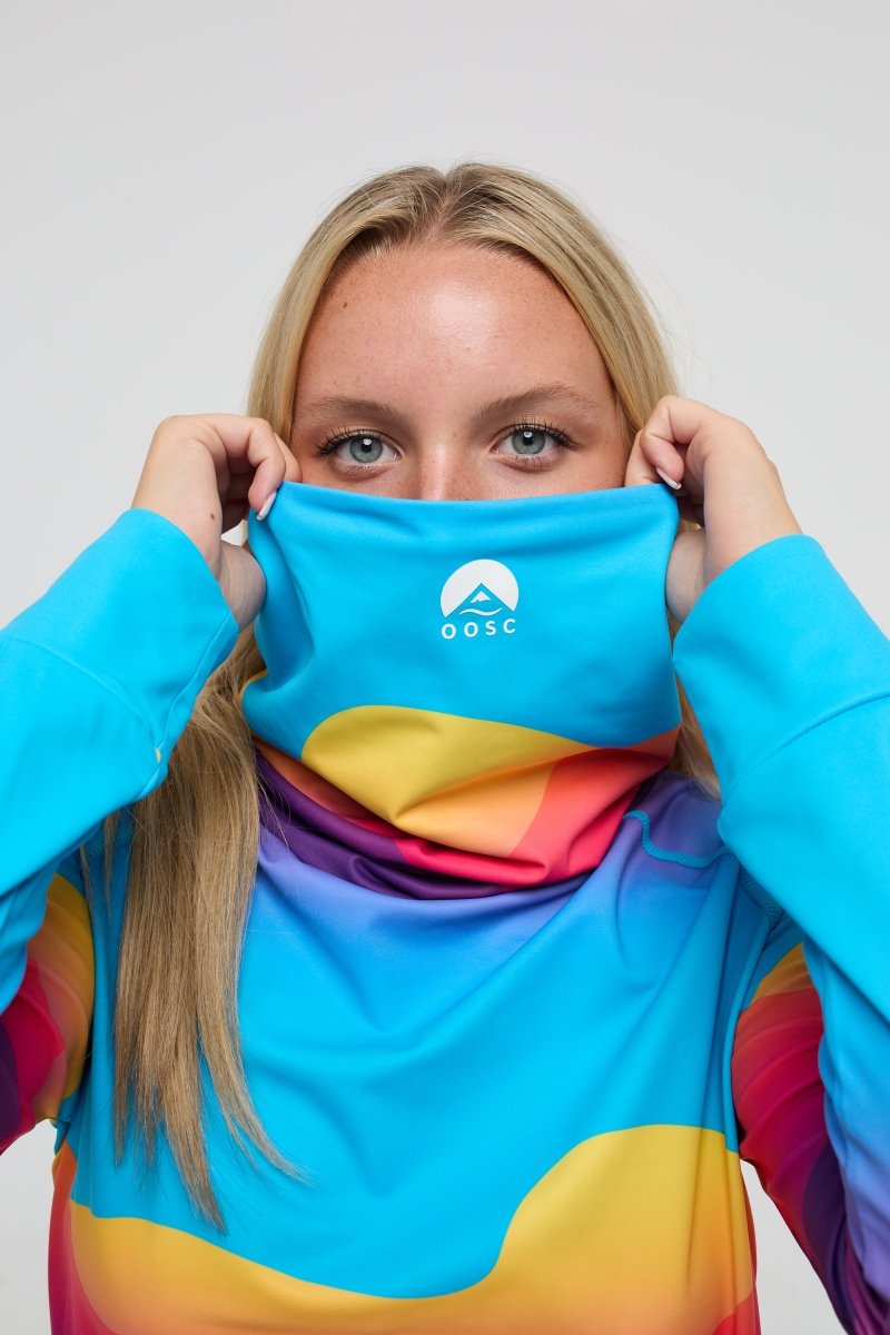 High Neck Baselayer Top Mambo Sunset - Women's - OOSC Clothing