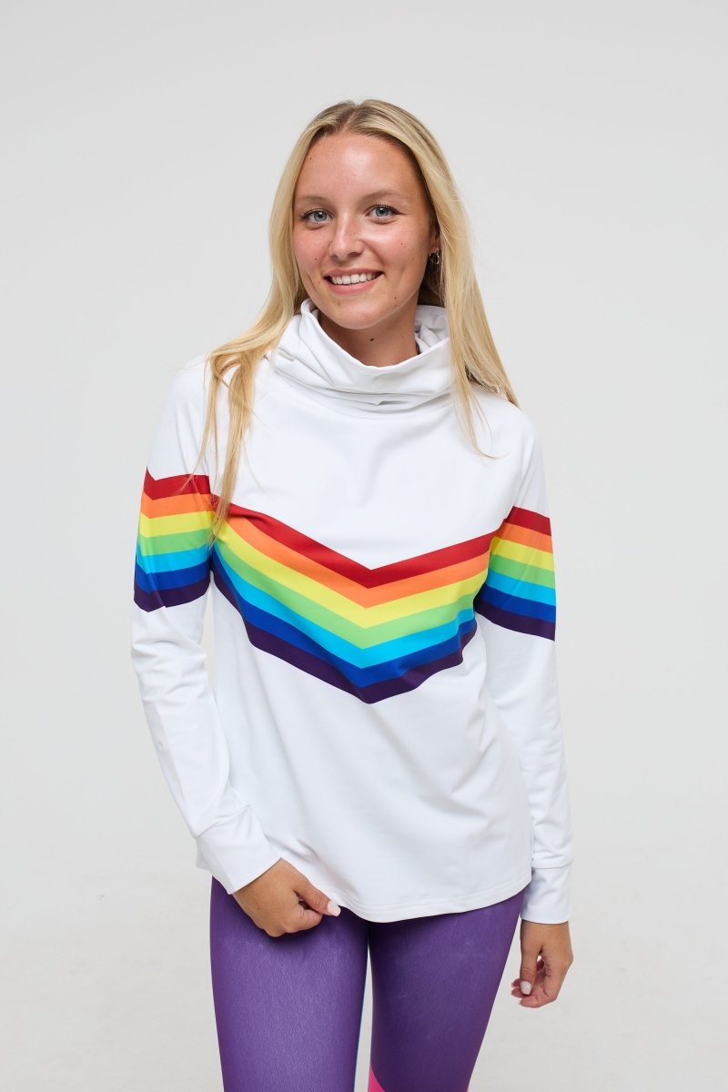 Rainbow polo neck best sale