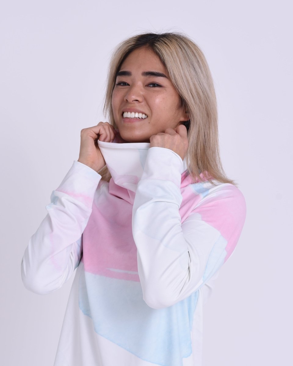 High Neck Baselayer Top Watercolour - Women's - OOSC Clothing