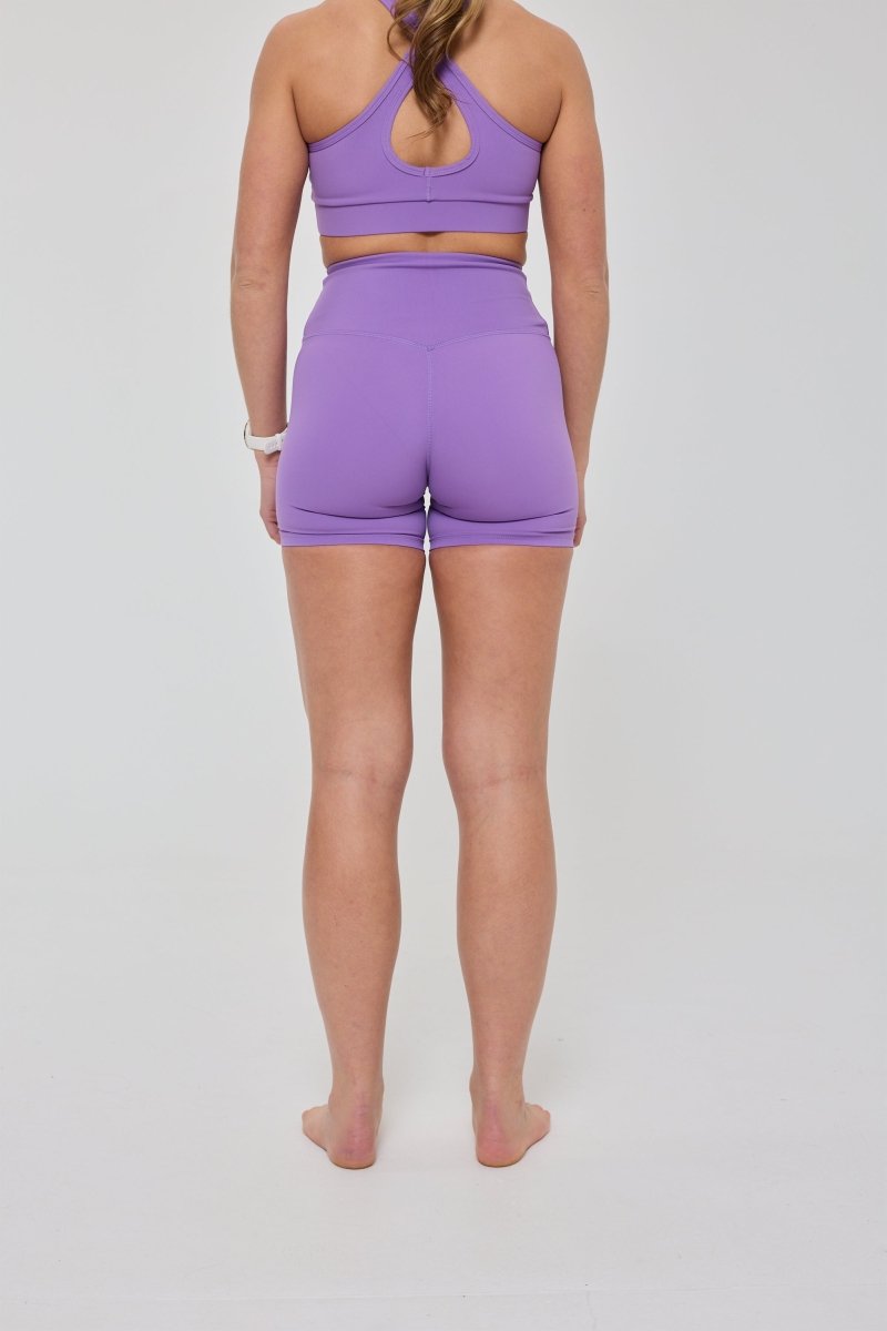 Infinite High Waisted Shorts - Purple - OOSC Clothing
