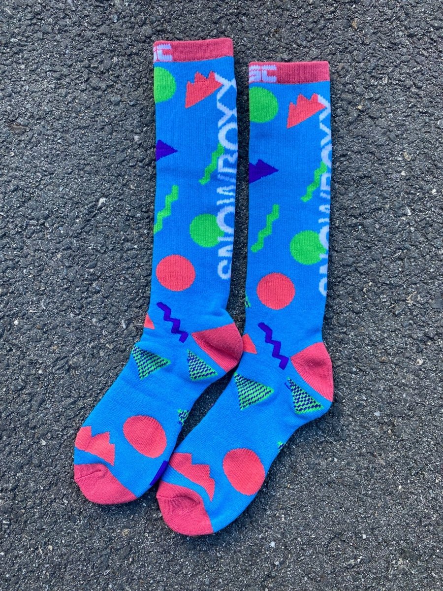 Limited Edition Snowboxx Blue Ski Sock - OOSC Clothing