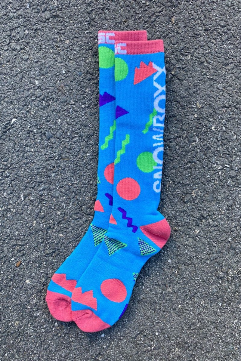 Limited Edition Snowboxx Blue Ski Sock - OOSC Clothing