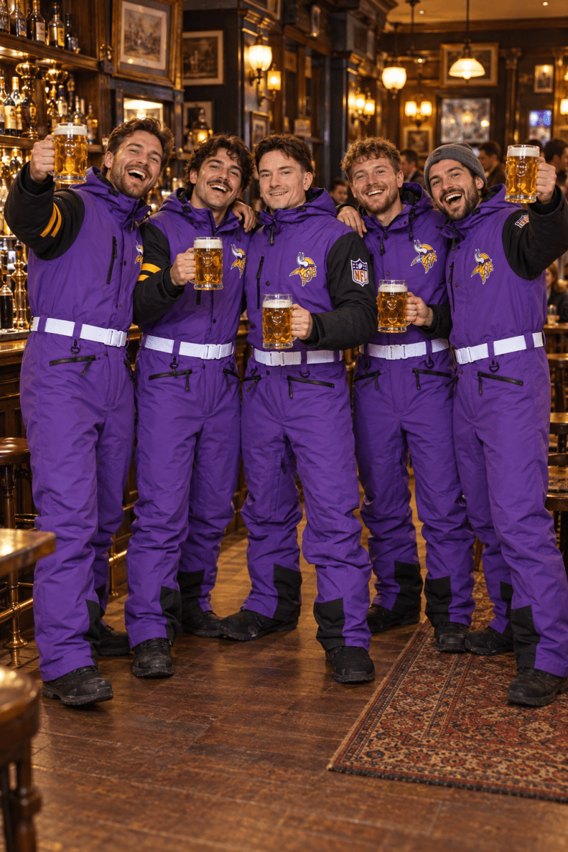 Minnesota Vikings Men's Ski Suit - OOSC Clothing