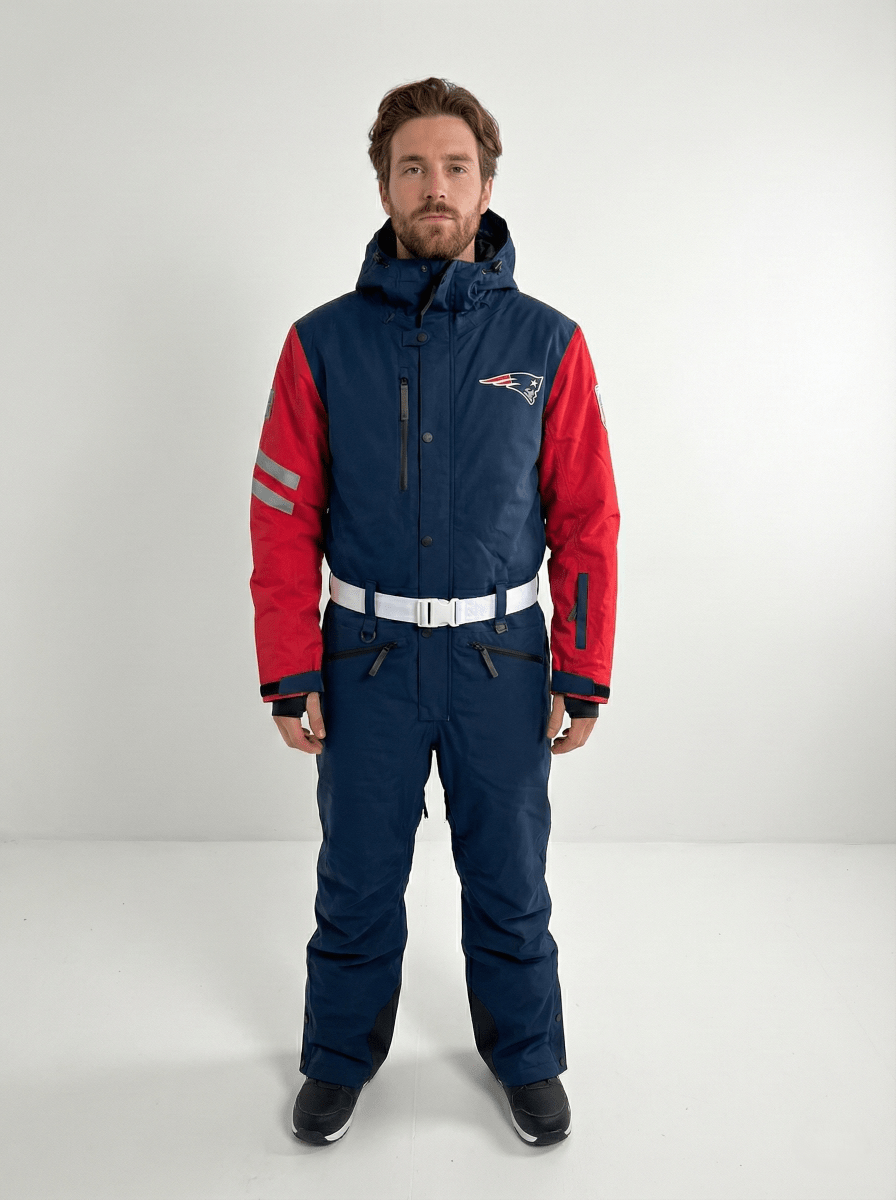 New England Patriots Men's Ski Suit - OOSC Clothing