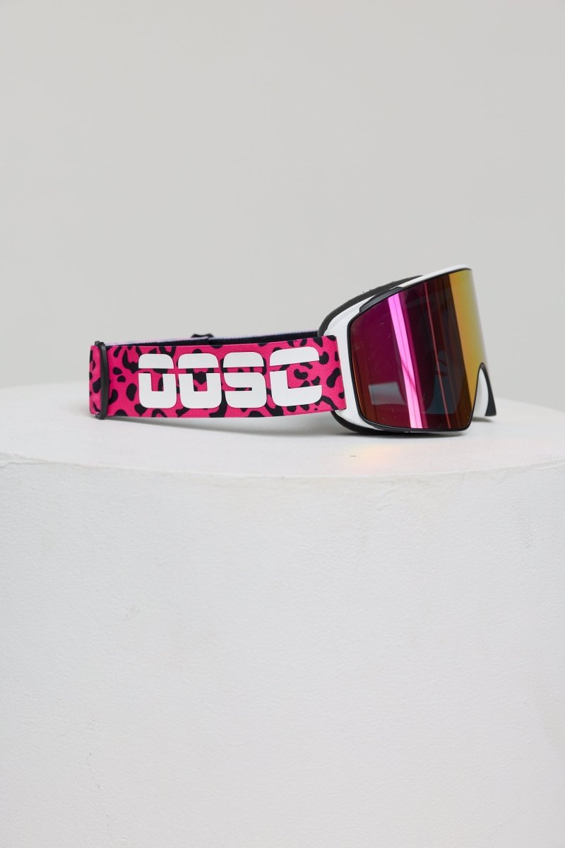 OOSC Boldsight® Ski & Snowboard Goggles - Pink Leopard Print - OOSC Clothing