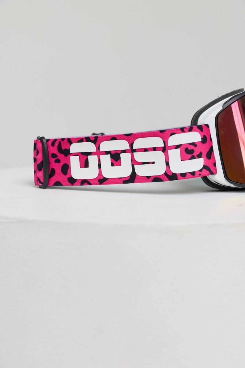 OOSC Boldsight® Ski & Snowboard Goggles - Pink Leopard Print - OOSC Clothing