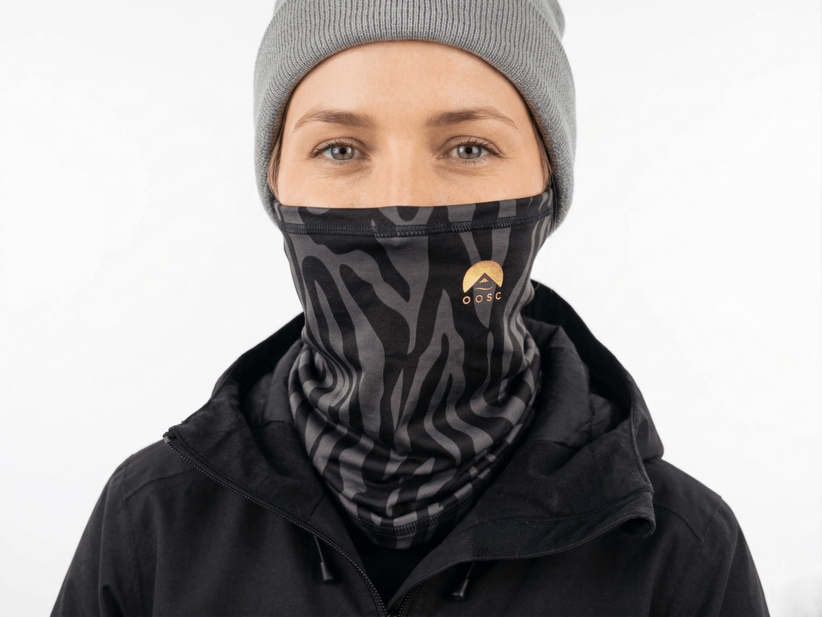 OOSC Neckwarmer - Black Tiger - OOSC Clothing