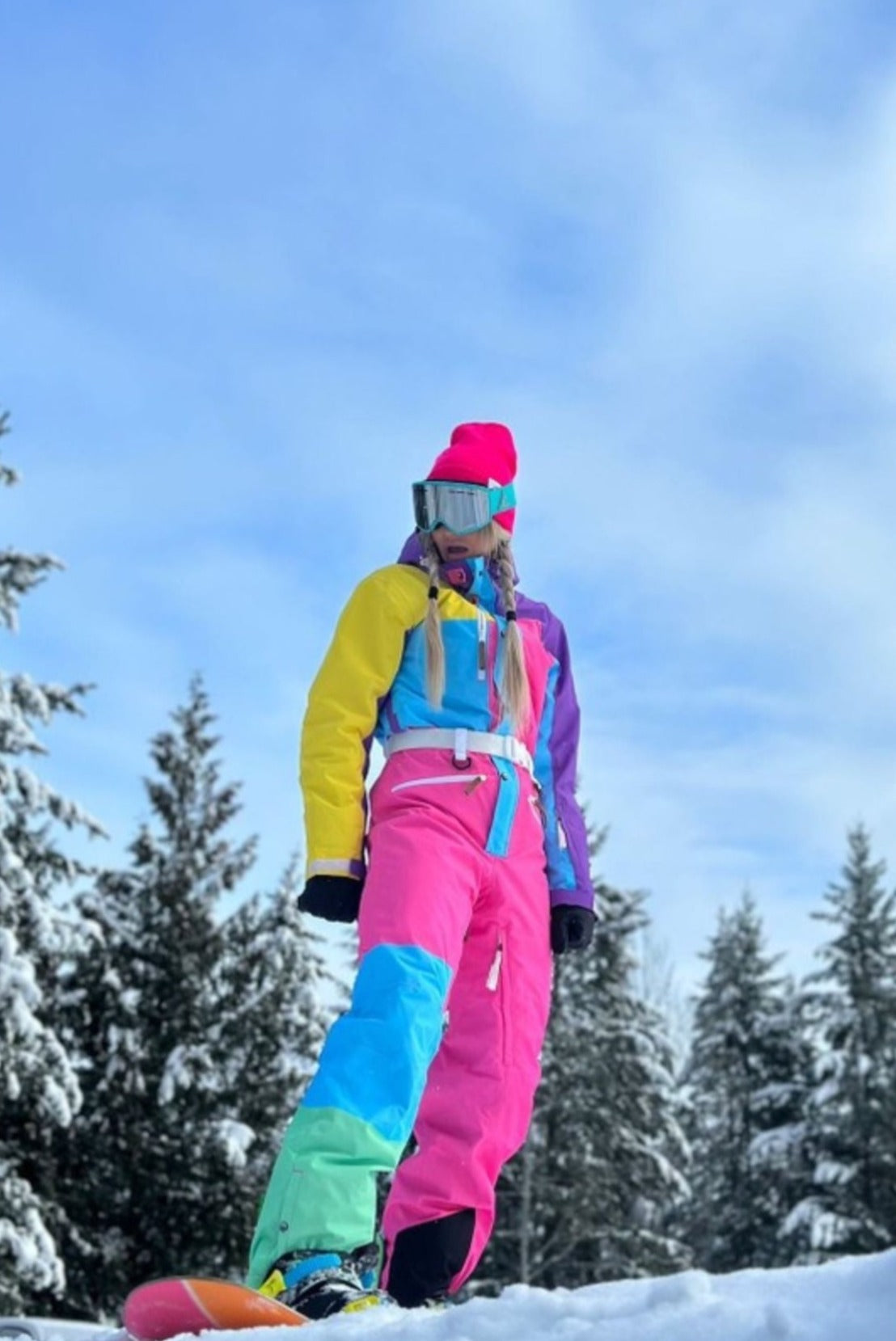 Lilac & Pink Ladies Ski Jacket - OOSC Clothing