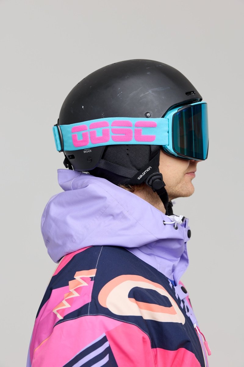 OOSC Vizion Ski & Snowboard Goggles - Neon Blue and Pink - OOSC Clothing