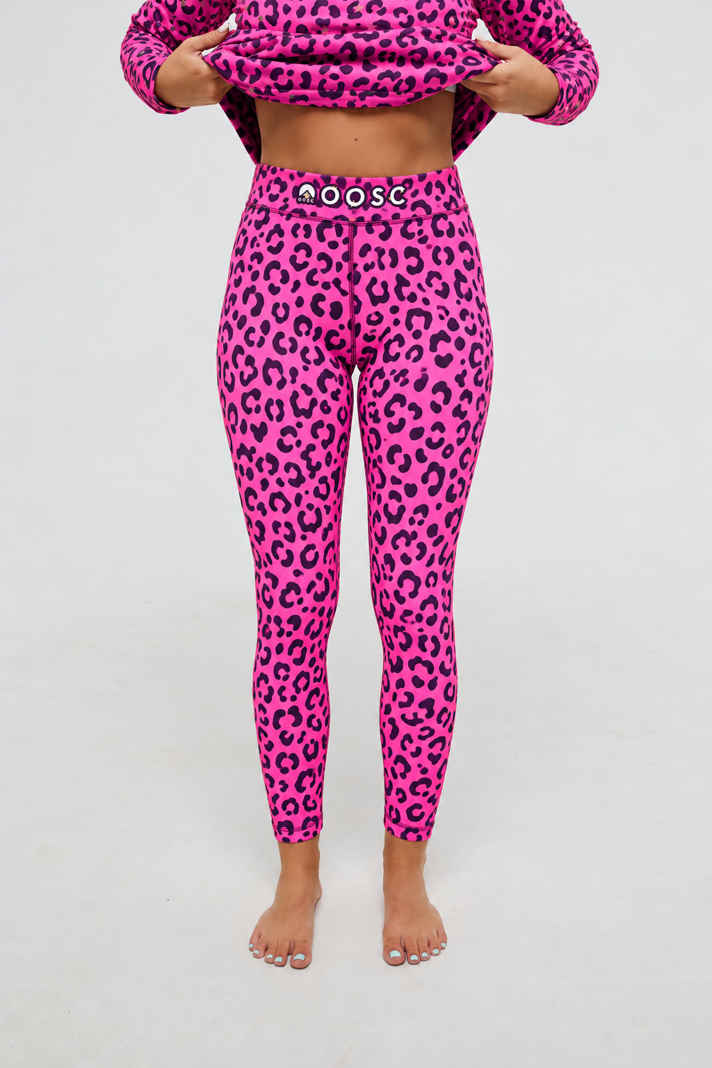 Leggings de base - Hotel California Pink Leopard pour femme
