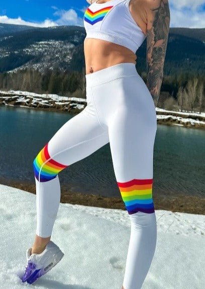 Leggings de base Rainbow Road pour femme