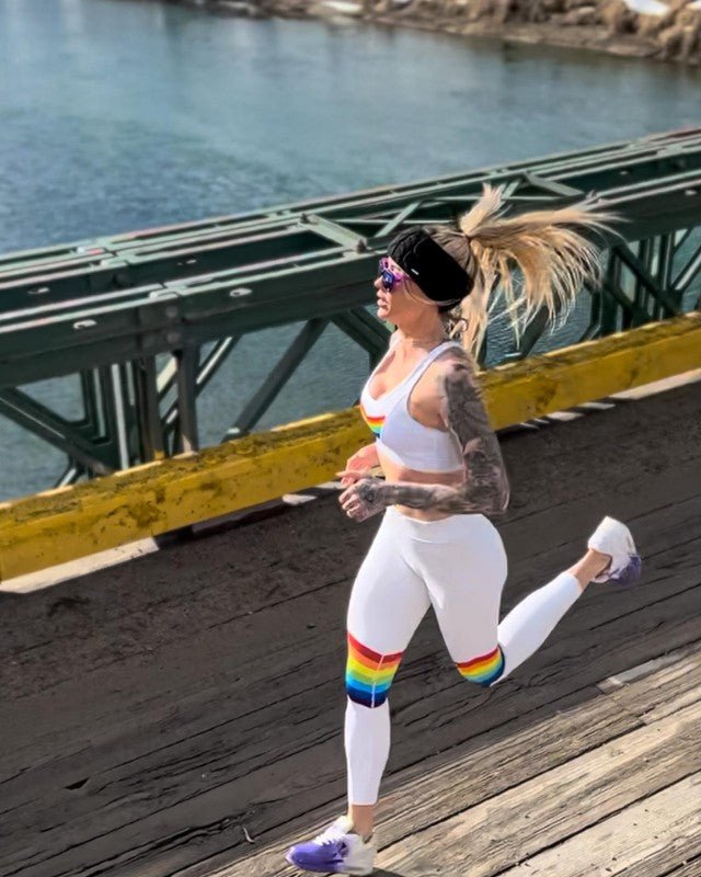 Leggings de base Rainbow Road pour femme
