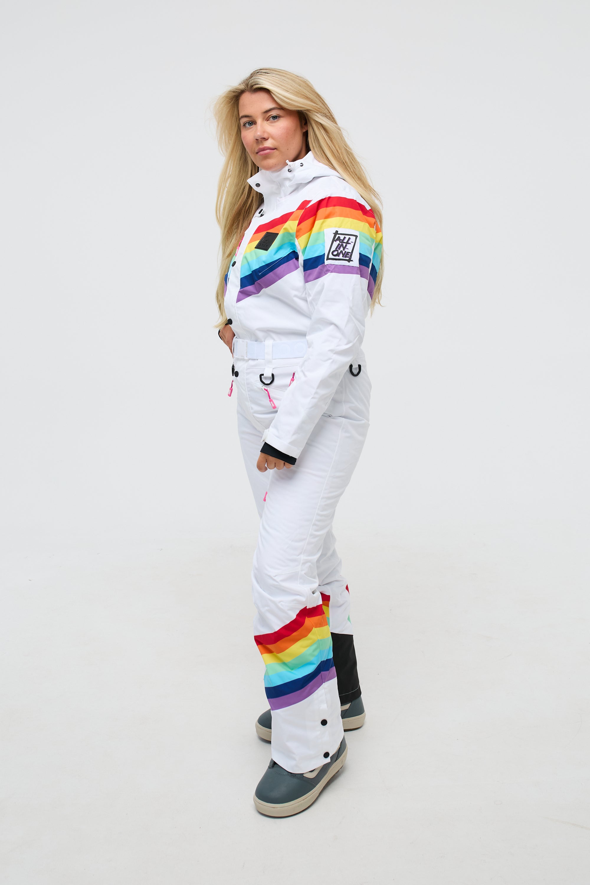 Rainbow Road Shaped Damen Skianzug