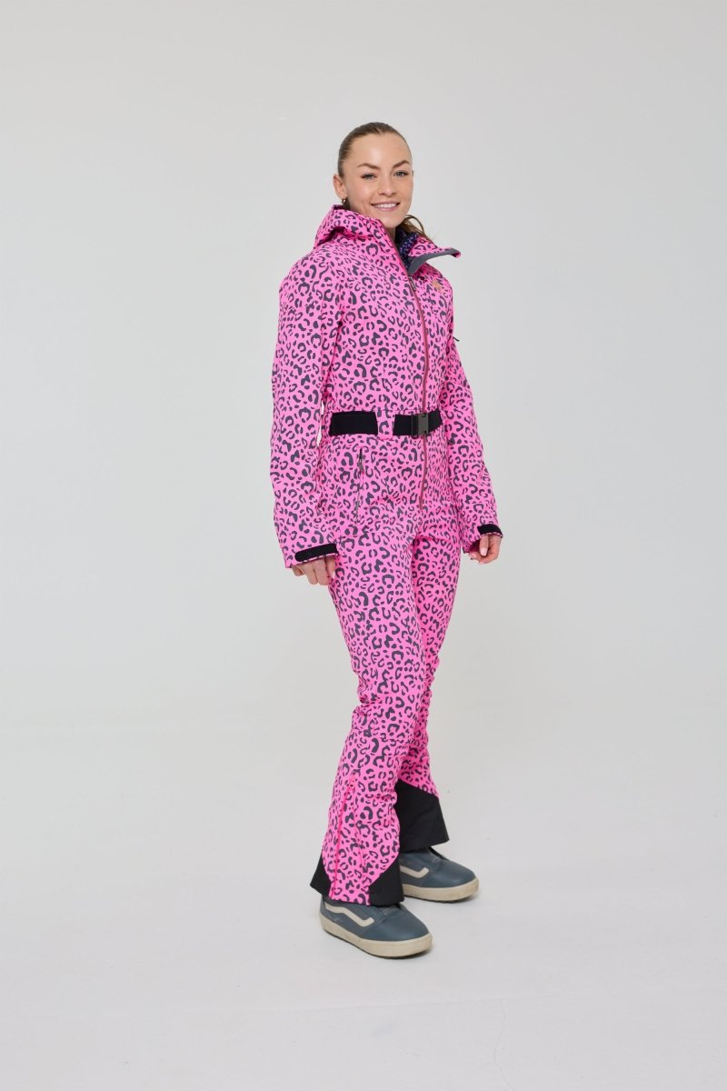 Rosé Leopard Ski Suit - OOSC Clothing