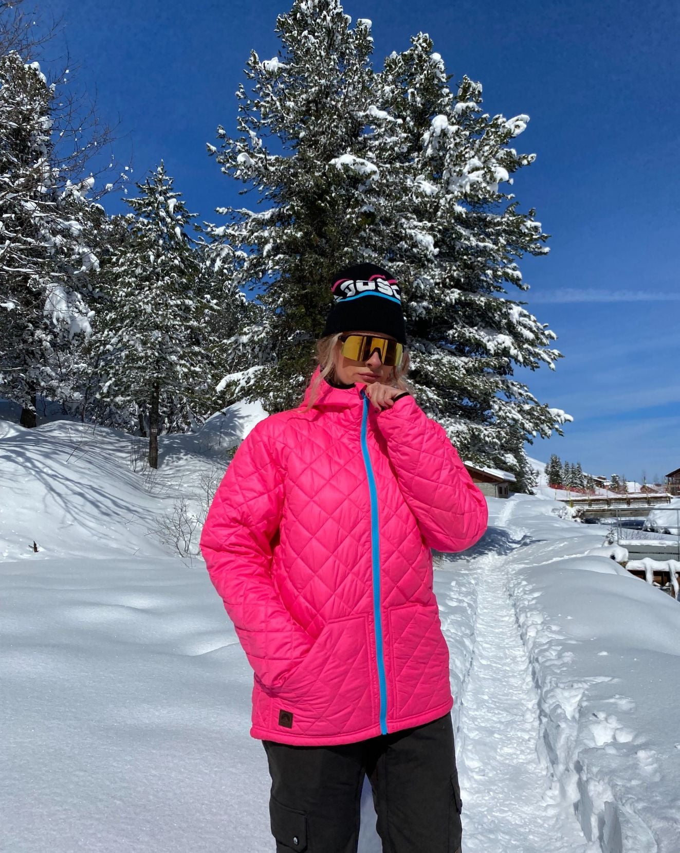 HOT Winter Jacket Womens Ski Jackets Pink Pink Glacier
