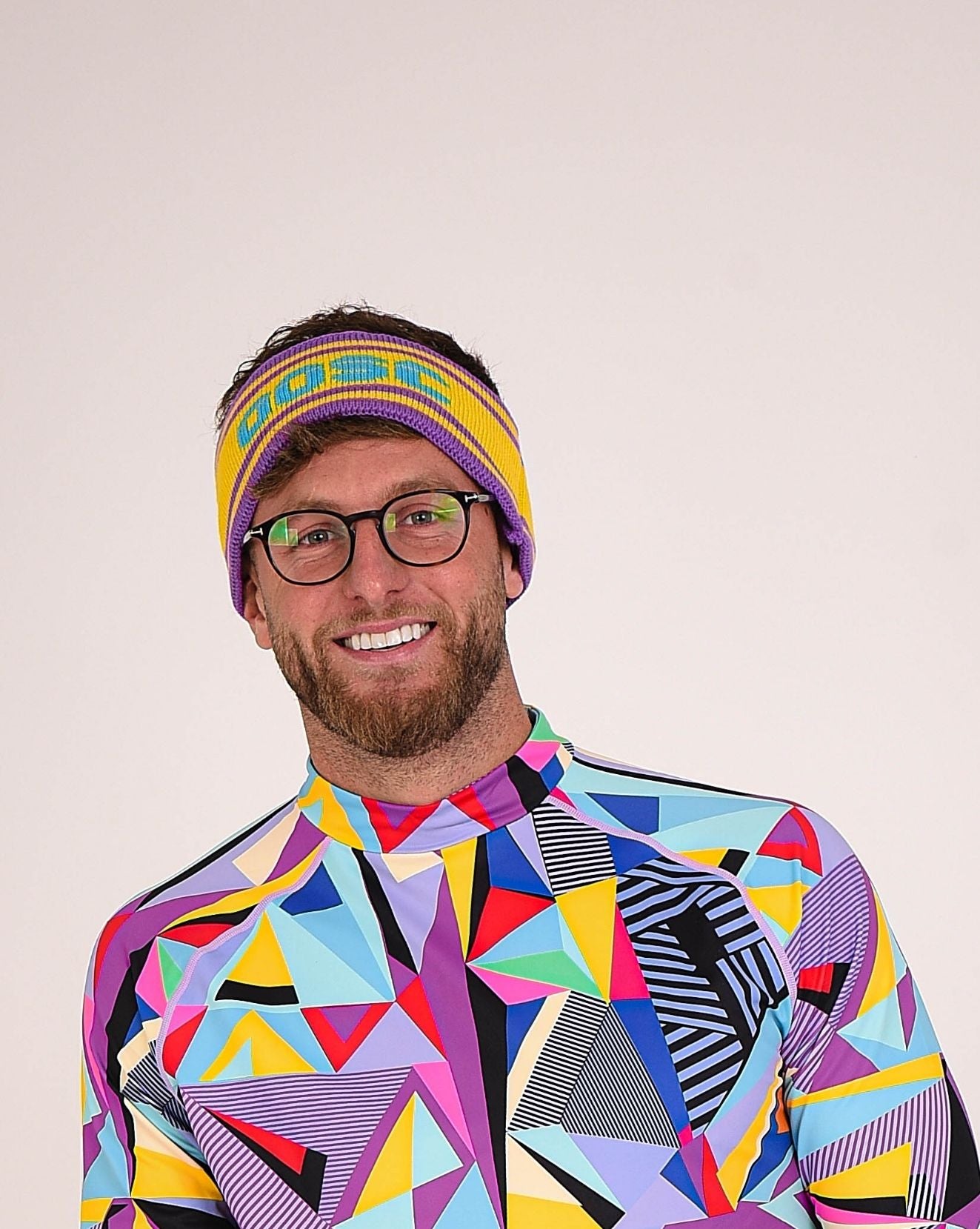 OOSC Après-Stirnband – Lila, Blau, Gelb