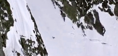 How this skier survives a 1,000 ft fall I will never know!