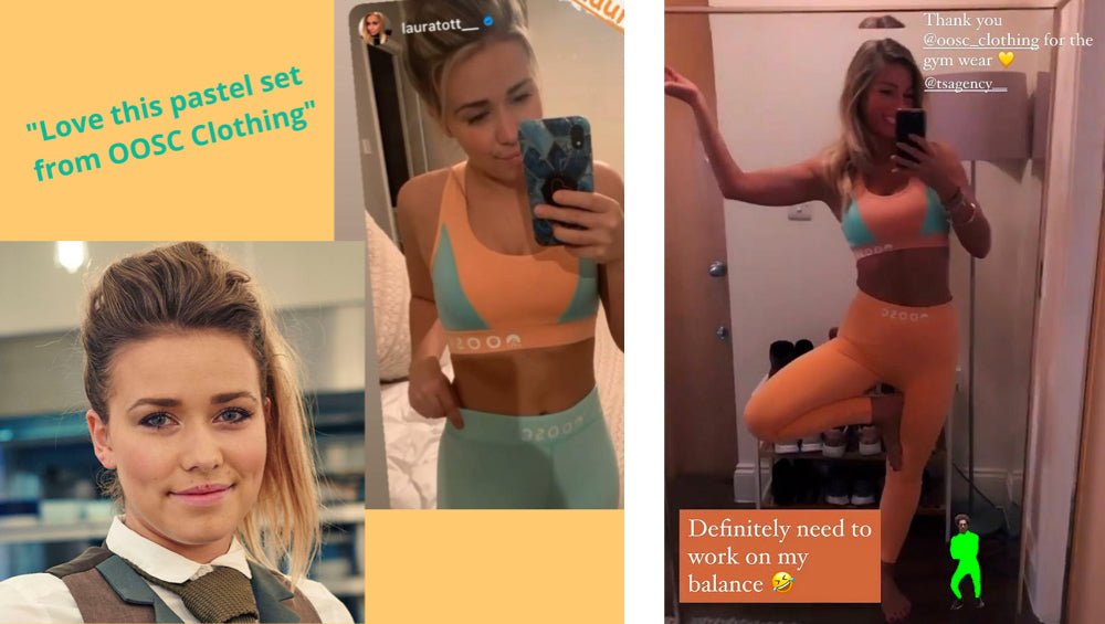 First Dates Waitresses Show Off OOSC Gym Wear On Instagram - OOSC Clothing