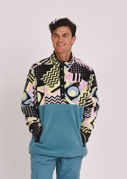 Saved By The Bell Fleece Teal - Men's