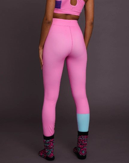 Multi-Colour Pink Gym Leggings (Womens)