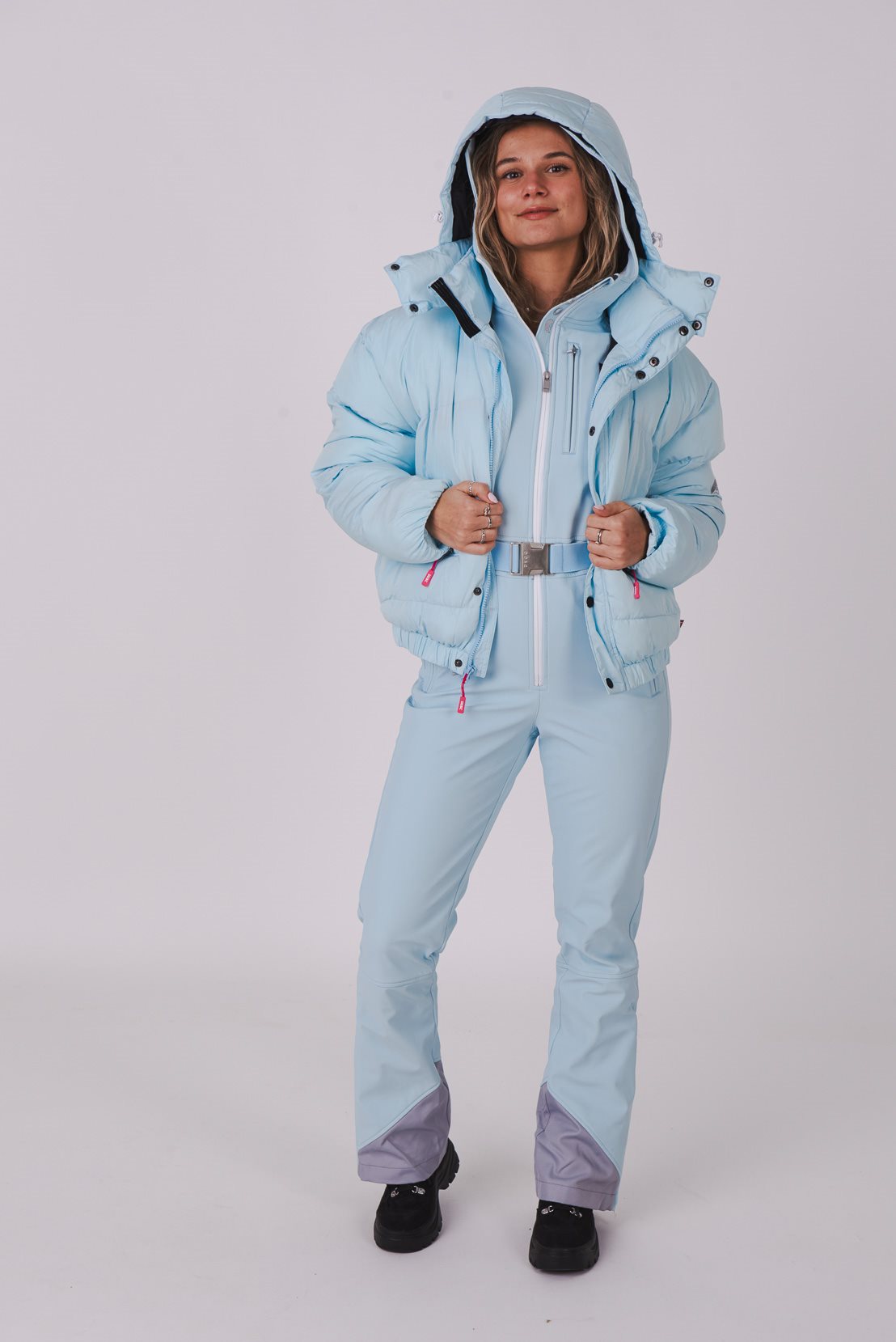 Chic Ski Suit - Ice Blue