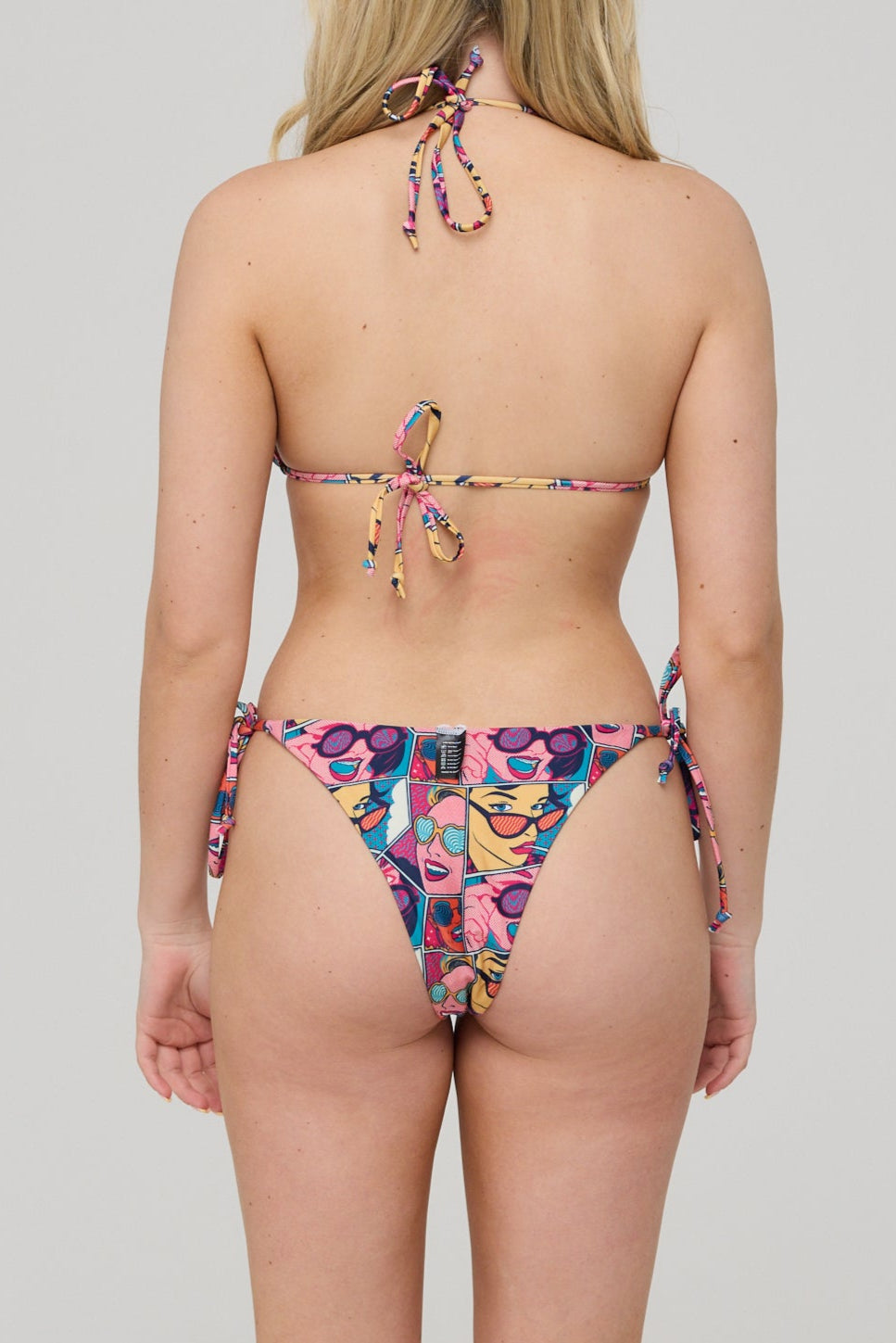 Comic Book Candy Tie Side Bikini Bottoms