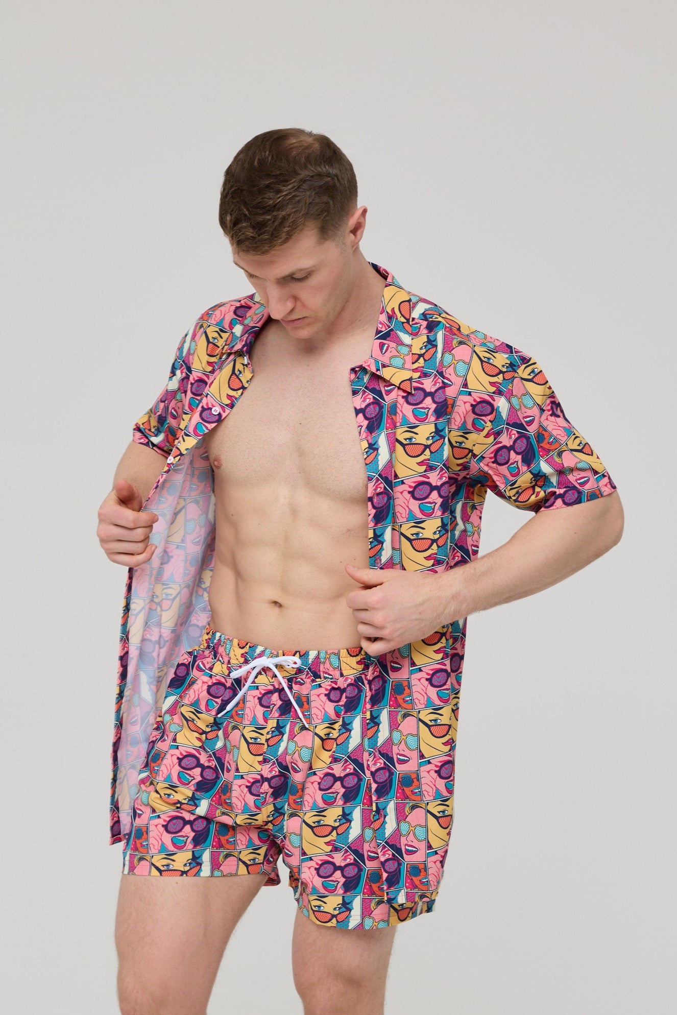 Comic Book Candy Men's Short Sleeve Shirt